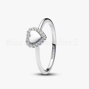 Pandora silver heart halo ring